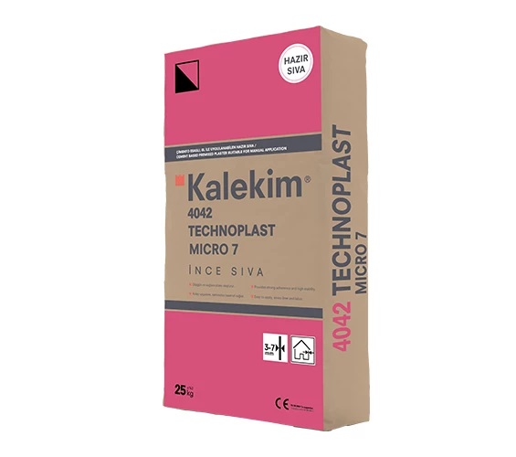 4042 TECHNOPLAST MICRO 7 SIVA El ile Uygulanabilen İnce Hazır Sıva 25kg